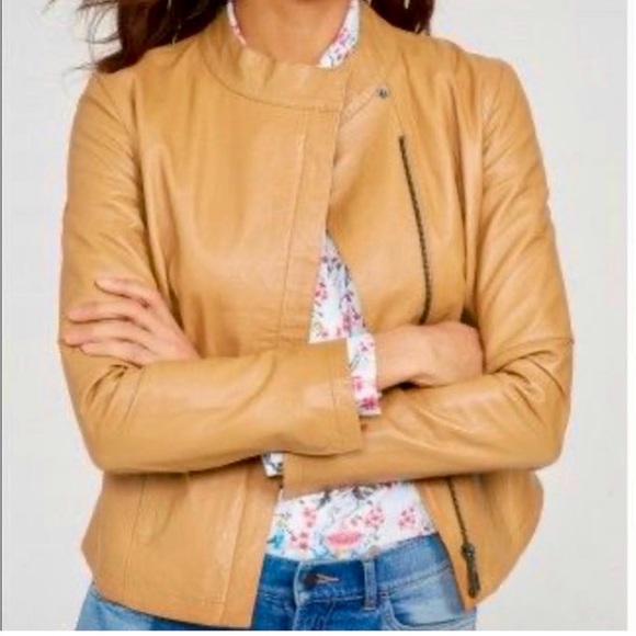 NWT J. McLaughlin Robario Lamb Napa Leather Jacket - Picture 3 of 11